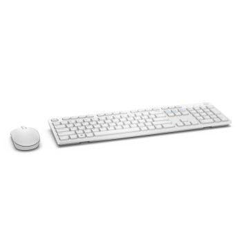 DELL KM636 klawiatura Dołączona myszka RF Wireless QWERTY UK międzynarodowy Biały