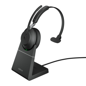 Jabra Evolve2 65, MS Mono Zestaw słuchawkowy Bezprzewodowy Opaska na głowę Biuro centrum telefoniczne USB Typu-A Bluetooth