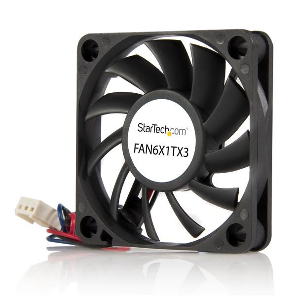 StarTech.com FAN6X1TX3 system chłodzenia komputerów Obudowa komputera Wentylator 6 cm Czarny StarTech.com FAN6X1TX3 system chłodzenia komputerów Obudowa komputera Wentylator 6 cm Czarny