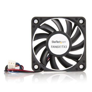 StarTech.com FAN6X1TX3 system chłodzenia komputerów Obudowa komputera Wentylator 6 cm Czarny