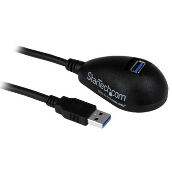 StarTech.com USB3SEXT5DKB kabel USB 1,5 m USB 3.2 Gen 1 (3.1 Gen 1) USB A Czarny