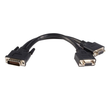 StarTech.com DMSVGAVGA1 adapter kablowy 0,2 m DMS 2 x VGA (D-Sub) Czarny