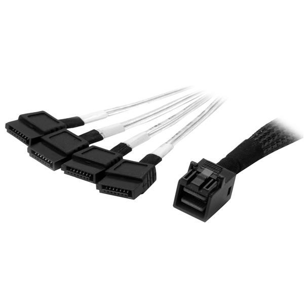 StarTech.com SAS43SAT1M kabel SAS 1 m Czarny, Srebrny StarTech.com SAS43SAT1M kabel SAS 1 m Czarny, Srebrny
