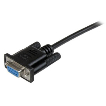 StarTech.com SCNM9FF2MBK kabel równoległy Czarny 2 m DB-9
