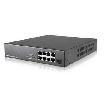 ICY BOX IB-POE20908-S8 Gigabit Ethernet (10 100 1000) Obsługa PoE Czarny