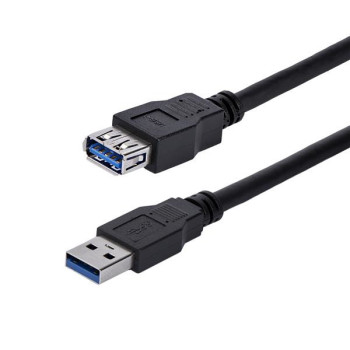 StarTech.com USB3SEXT1MBK kabel USB 1 m USB 3.2 Gen 1 (3.1 Gen 1) USB A Czarny