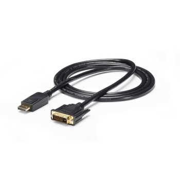 StarTech.com DP2DVI2MM6 adapter kablowy 1,8 m DisplayPort DVI-D Czarny