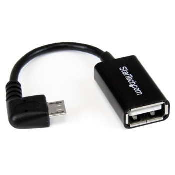 StarTech.com UUSBOTGRA kabel USB 0,127 m USB 2.0 Micro-USB B USB A Czarny