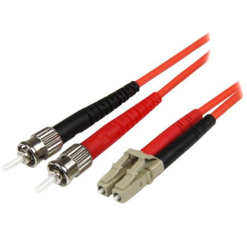 StarTech.com 50FIBLCST2 kabel optyczny 2 m LC ST OM2 Czerwony