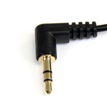 StarTech.com 0.3m Angle M M kabel audio 0,3 m 3.5mm Czarny