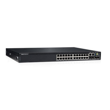 DELL N3224T-ON Zarządzany L2 Fast Ethernet (10 100) Obsługa PoE 1U Czarny