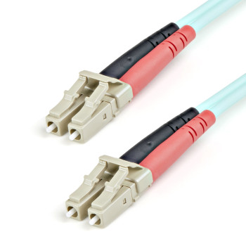 StarTech.com A50FBLCLC1 kabel optyczny 1 m LC OM3 Kolor Aqua