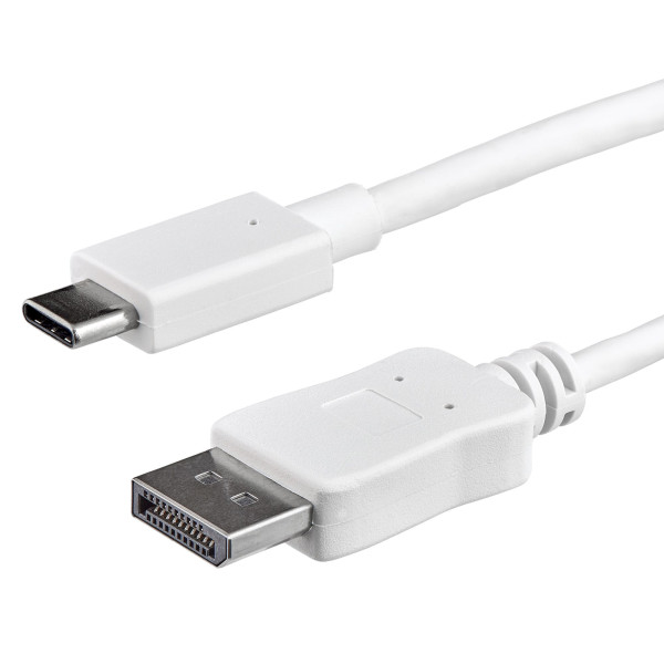 StarTech.com CDP2DPMM1MW adapter kablowy 1 m USB Type-C DisplayPort Biały StarTech.com CDP2DPMM1MW adapter kablowy 1 m USB Type-C DisplayPort Biały