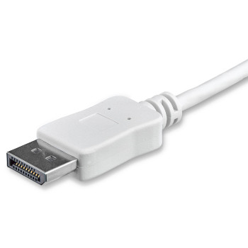 StarTech.com CDP2DPMM1MW adapter kablowy 1 m USB Type-C DisplayPort Biały
