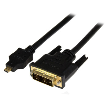 StarTech.com HDDDVIMM2M adapter kablowy 2 m Micro-HDMI DVI-D Czarny