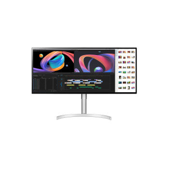 LG 34WK95U-W monitor komputerowy 86,4 cm (34") 5120 x 2160 px 5K Ultra HD LED Czarny, Srebrny, Biały