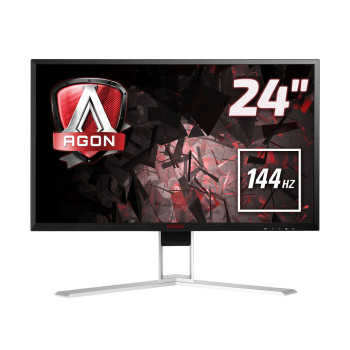 AOC AGON 1 AG241QX monitor komputerowy 61 cm (24") 2560 x 1440 px Quad HD LED Czarny, Czerwony