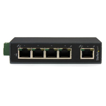 StarTech.com IES5102 łącza sieciowe Nie zarządzany Fast Ethernet (10 100) Czarny