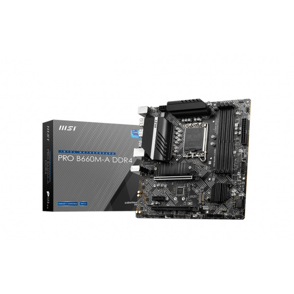 MSI PRO B660M-A DDR4 płyta główna Intel B660 LGA 1700 micro ATX MSI PRO B660M-A DDR4 płyta główna Intel B660 LGA 1700 micro ATX