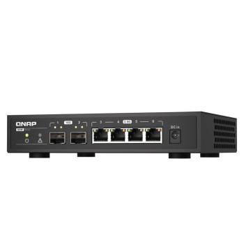 QNAP QSW-2104-2S łącza sieciowe Nie zarządzany 2.5G Ethernet Czarny