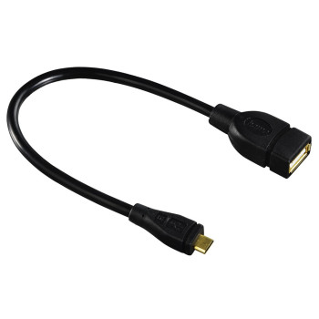 Hama 173892 kabel USB 0,15 m USB 2.0 Micro-USB B USB A Czarny