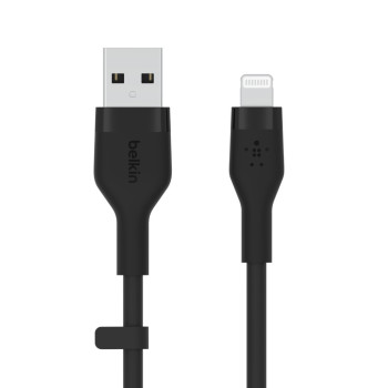 Belkin Cbl Silicqe USB-A LTG 2M noir kabel USB USB A USB C Lightning Czarny