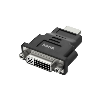 Hama 00200339 adapter kablowy HDMI Typu A (Standard) DVI-I Czarny