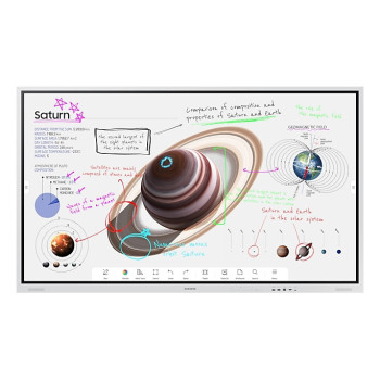 Samsung WM75B tablica interkatywna 190,5 cm (75") 3840 x 2160 px Ekran dotykowy Szary USB   Bluetooth