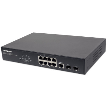 Intellinet 561167 łącza sieciowe Zarządzany Gigabit Ethernet (10 100 1000) Obsługa PoE Czarny