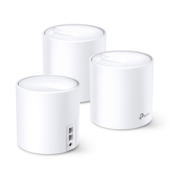 TP-Link DECO X60(3-PACK) siatkowy system wi-fi Dual-band (2.4 GHz 5 GHz) Wi-Fi 6 (802.11ax) Biały 2 Wewnętrzne