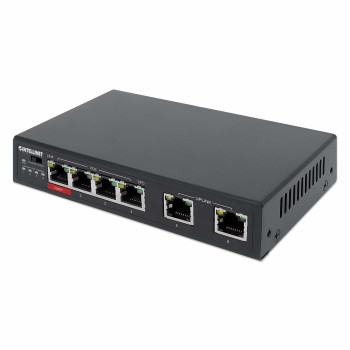Intellinet 561686 łącza sieciowe Fast Ethernet (10 100) Obsługa PoE Czarny