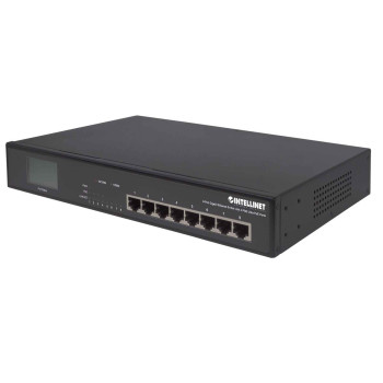 Intellinet 561310 łącza sieciowe Gigabit Ethernet (10 100 1000) Obsługa PoE Czarny