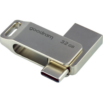 Goodram ODA3 pamięć USB 32 GB USB Type-A   USB Type-C 3.2 Gen 1 (3.1 Gen 1) Srebrny