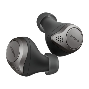 Jabra Elite 75t Zestaw słuchawkowy Bezprzewodowy Douszny Połączenia muzyka Bluetooth Czarny, Tytan