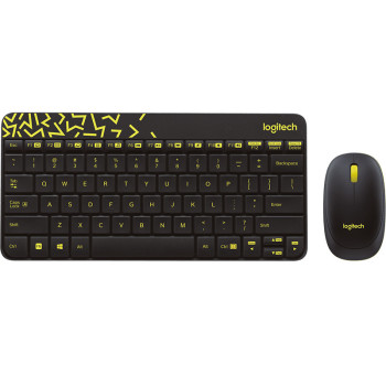 Logitech MK240 Nano Wireless Keyboard and Mouse Combo klawiatura Dołączona myszka RF Wireless Hebrajski Czarny
