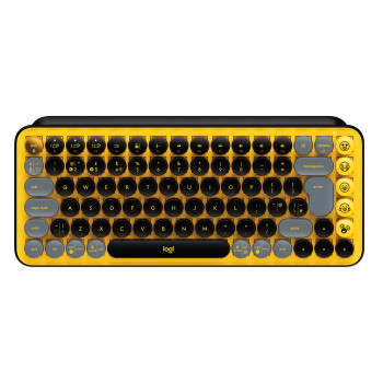 Logitech Pop Keys klawiatura RF Wireless + Bluetooth QWERTY Włoski Czarny, Szary, Żółty