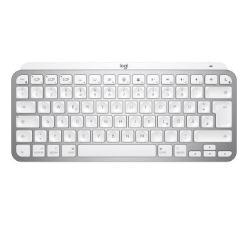 Logitech MX Keys Mini For Mac Minimalist Wireless Illuminated Keyboard klawiatura Bluetooth AZERTY Francuski Szary
