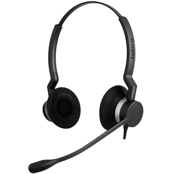 Jabra Biz 2300 Duo Zestaw słuchawkowy Przewodowa Opaska na głowę Biuro centrum telefoniczne USB Type-C Bluetooth Czarny