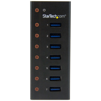 StarTech.com ST7300U3M huby i koncentratory USB 3.2 Gen 1 (3.1 Gen 1) Type-B 5000 Mbit s Czarny