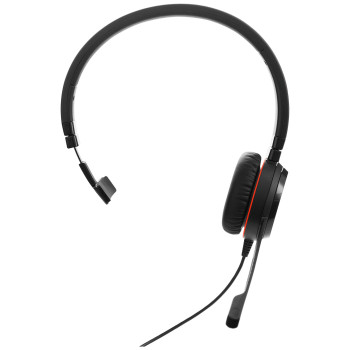 Jabra Evolve 20SE MS Mono Zestaw słuchawkowy Przewodowa Opaska na głowę Biuro centrum telefoniczne USB Typu-A Bluetooth Czarny