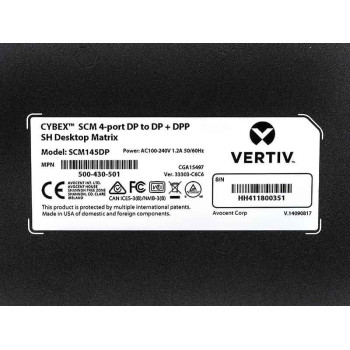 Vertiv Cybex SCM145DP Przełącznik matrycowy AV