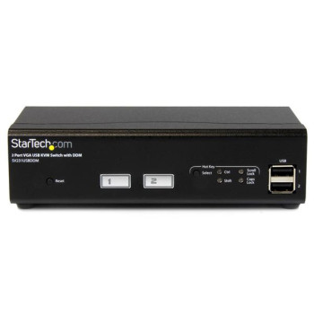 StarTech.com SV231USBDDM przełącznik KVM Czarny