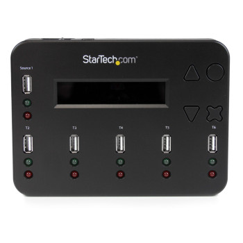 StarTech.com USBDUP15 duplikator Duplikator dysky flash USB 5 kopii Czarny