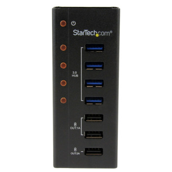 StarTech.com ST4300U3C3 huby i koncentratory USB 3.2 Gen 1 (3.1 Gen 1) Type-B 5000 Mbit s Czarny