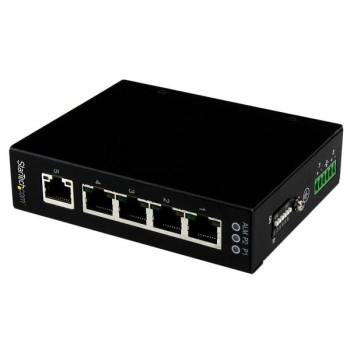 StarTech.com IES51000 łącza sieciowe Nie zarządzany Gigabit Ethernet (10 100 1000) Czarny