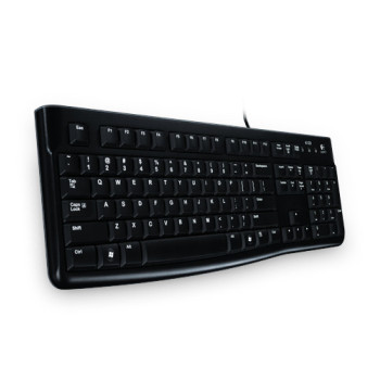 Logitech K120 Corded Keyboard klawiatura USB Grecki Czarny