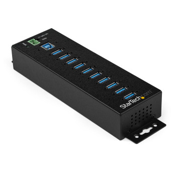 StarTech.com HB30A10AME huby i koncentratory USB 3.2 Gen 1 (3.1 Gen 1) Type-B 5000 Mbit s Czarny