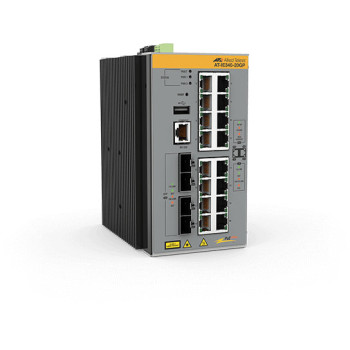 Allied Telesis AT-IE340-20GP-80 Zarządzany L3 Gigabit Ethernet (10 100 1000) Obsługa PoE Szary
