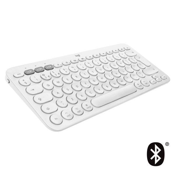 Logitech K380 for Mac Multi-Device Bluetooth Keyboard klawiatura QWERTZ Swiss Biały Logitech K380 for Mac Multi-Device Bluetooth Keyboard klawiatura QWERTZ Swiss Biały
