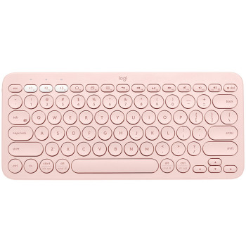 Logitech K380 Multi-Device klawiatura Bluetooth QZERTY Angielski Różowy